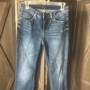 Silver Women's Blue Denim Jeans 27x33. New, worn once.